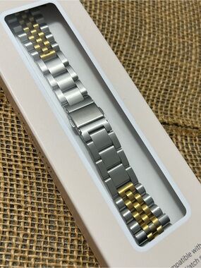 MY PRETTY STRAP chain Link Strap for Apple Watch Series 1-10 and SE Metal 2 tone